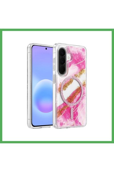 Nur store Çanta Onegif Samsung Galaxy A57 5g Compatible Lotus Glitter Magsafe...