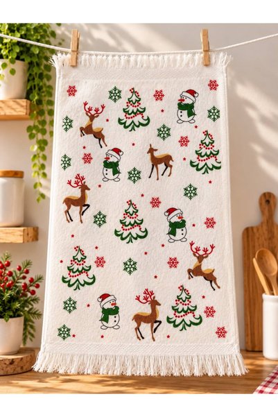 DB DANLA BALDİ Home Collection 40×60 سم، قطعتان، منشفة مطبخ مطبوعة من القطن ب...