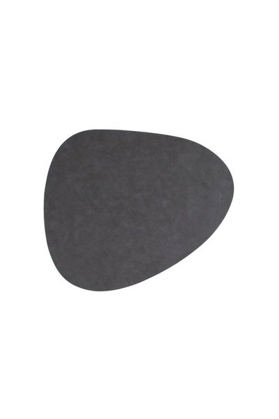 Jumbo Suport Farfurie Gri Antracit in Forma de Piatra 44x37cm
