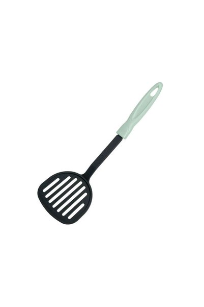 Jumbo Anthracite Plastic Spatula with Mint Green Handle 32cm