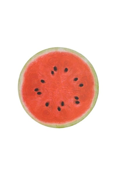 Jumbo Watermelon Summer Pattern Glass Holder Made of MDF Ø11cm