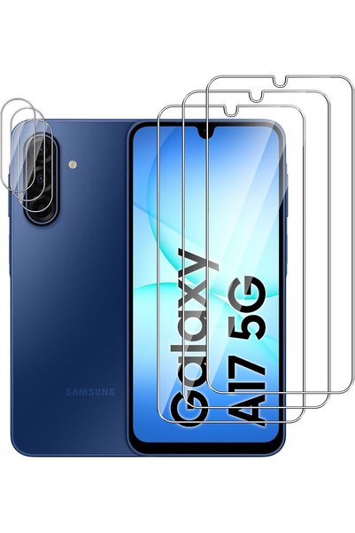 GENERAL [3+3 Pack] Screen Protector for Samsung Galaxy A17 5G / 4G with Camer...