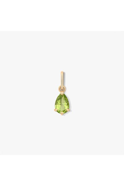 Indira Jewelry Χρυσό μενταγιόν - Περίδοτο (πέτρα γενεθλίων) - Αύγουστος