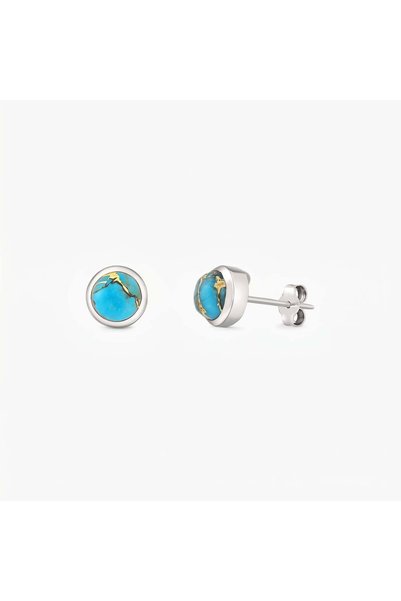 Indira Jewelry Cercei din argint Kaylee - Turcoaz