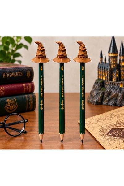 LUBIKO STUDIO Harry Potter Sorting Hat Pen Back Decoration Set of 3 - 3D Prin...