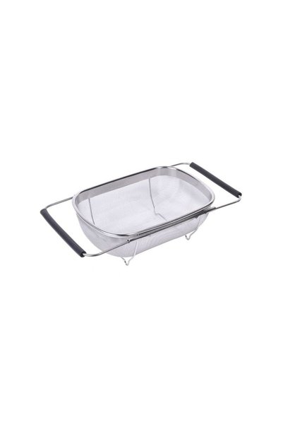 Jumbo Stainless Steel Colander with Extendable Handles 27x18x10cm