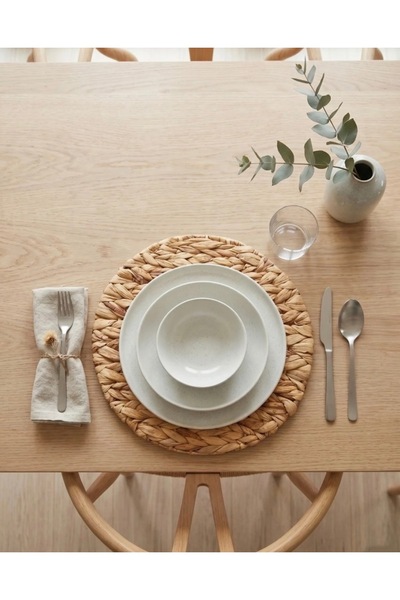 HND CONCEPT Wicker Thick Braided American Service Plate 35 cm