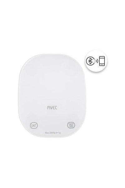 Jumbo Cantar Alb Electric de Bucatarie cu Bluetooth 5kg