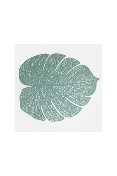 Jumbo Suport Farfurie in Forma de Frunza Verde 39x31,5cm