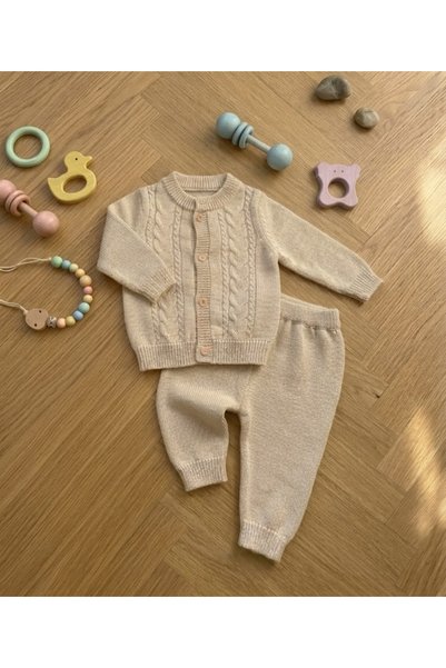 eomix kids Knitwear Baby Set Winter Cardigan 2-Piece Set Unisex