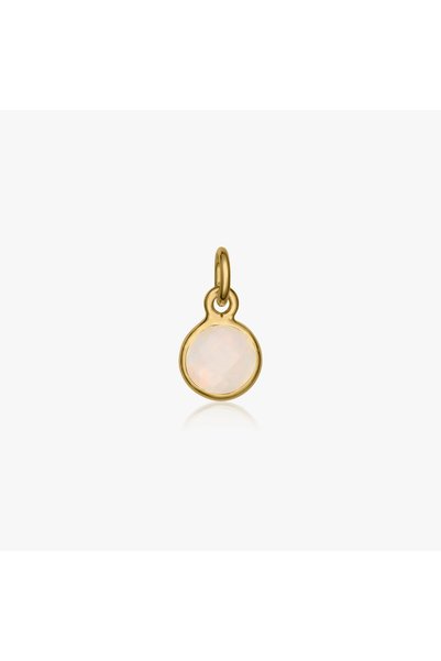 Indira Jewelry Pandantiv din argint Piatra de naștere Octombrie Aurie - Opal