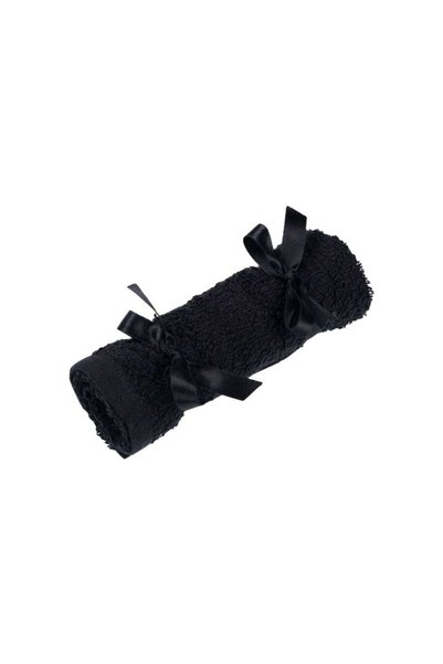 Jumbo Prosop din Bumbac Negru 30x30cm