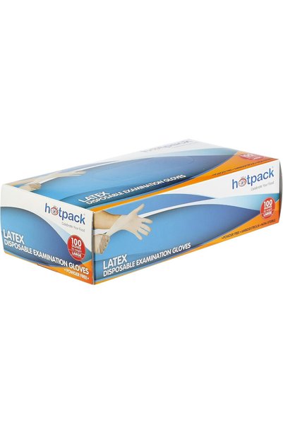 Hotpack Powder-Free Latex Gloves (1, Large)