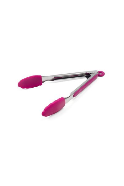 Jumbo Cleste Metalic cu Varfuri din Silicon Fucsia 27cm