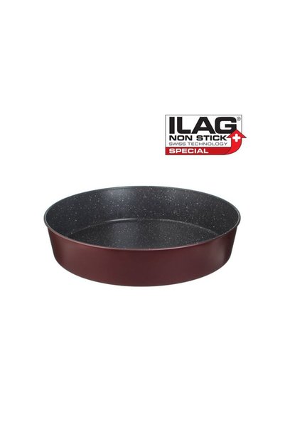 Jumbo ILAG Στρογγυλό Αντικολλητικό Μεταλλικό Ταψί Ψησίματος Ø30x6εκ.