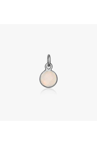 Indira Jewelry Ασημένιο μενταγιόν Birthstone Οκτωβρίου - Οπάλιο