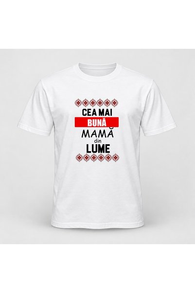 Fabricacucadouri.ro Tricou personalizat Cea mai buna mama din lume, motive tr...