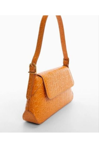 MangoAccessory Crocodile Skin Look Shoulder Bag