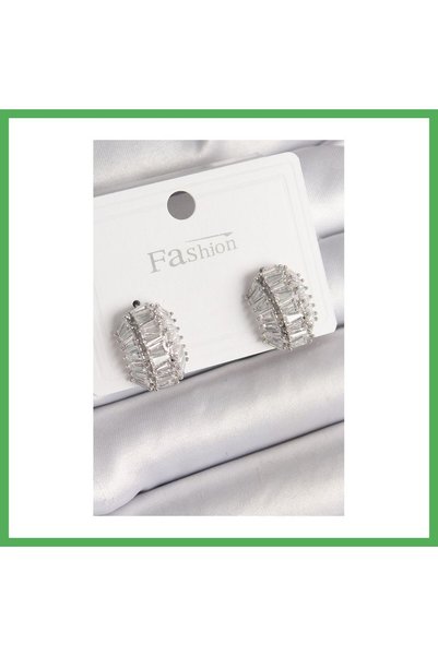 Nur store Çanta Brass Silver Color Zircon Stone Turtle Shell Model Women's Ea...
