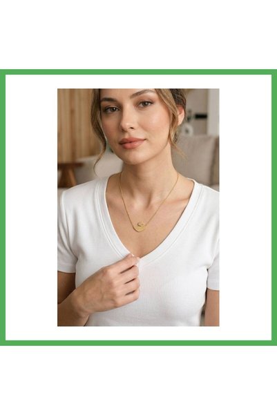 Nur store Çanta 316L Steel Gold Color Chain Swan Model Women's Necklace Bezoss