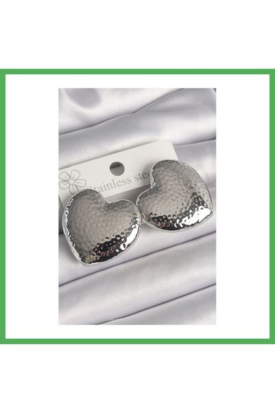 Nur store Çanta Brass Silver Color Processing Detailed Model Women's Earrings...