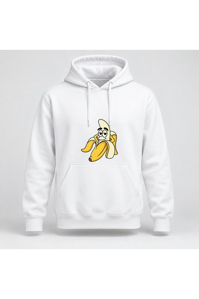 Fabricacucadouri.ro Hanorac personalizat cu desen animat cu banană și expresi...