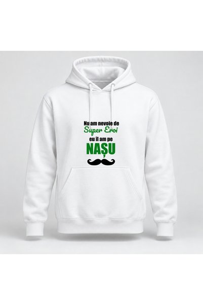 Fabricacucadouri.ro Hanorac personalizat Nu am nevoie de super eroi, eu il am...