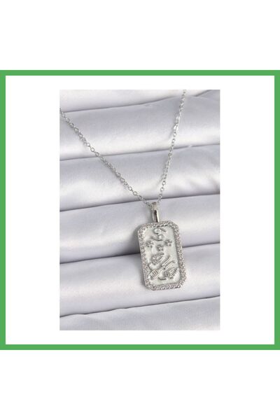 Nur store Çanta 316L Steel Silver Color Chain Crab Sign Zircon Stone Women's ...