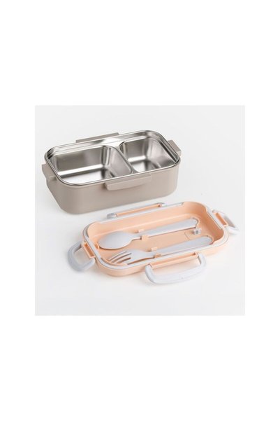 Jumbo Caserola Termica din Inox cu Furculita & Lingura