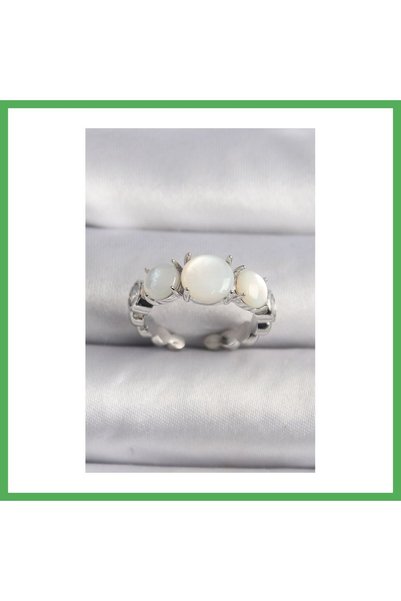 Nur store Çanta Brass Silver Color Zircon Stone Detailed White Pearlescent Vi...