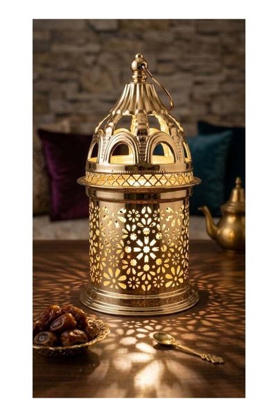Generic fashionhome Ramadan Hollow Music Candlestick Lighting Dome Lamp Musli...
