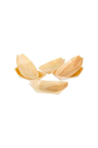 Jumbo Gondola Wooden Bowl Set 14cm - 6pcs