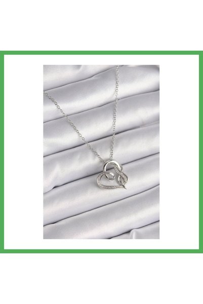 Nur store Çanta 316L Steel Silver Color Chain with Zircon Stone Detailed Mode...
