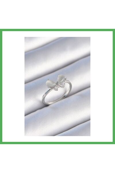 Nur store Çanta Brass Silver Color Zircon Stone White Enamel Butterfly Model ...