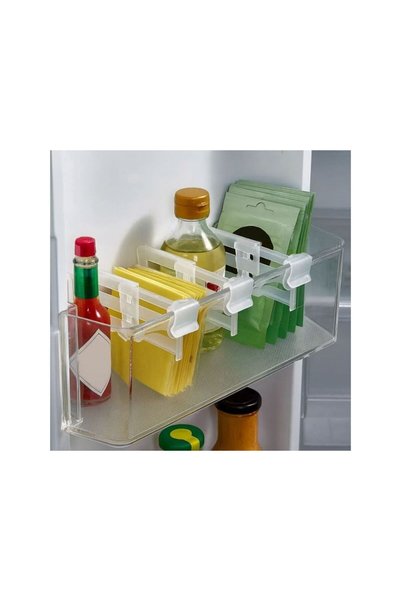 Jumbo Separatoare din Plastic Transparent Alb pentru Raft Frigider 8-12x2,5x5...