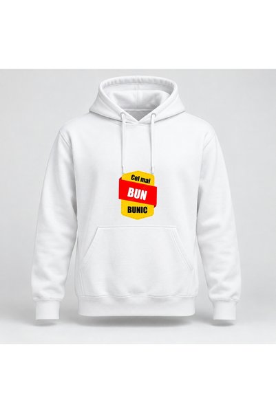 Fabricacucadouri.ro Hanorac personalizat Cel mai bun bunic, galben