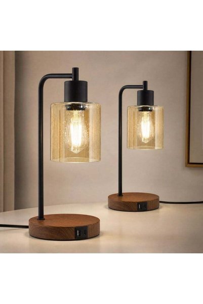 Generic YATAI LIGHTING Table Lamp Set of 2 with Touch Control, USB Charging P...