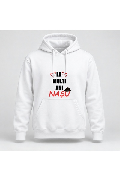Fabricacucadouri.ro Hanorac personalizat La multi ani nasu, model 1