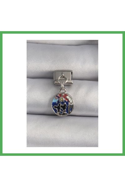 Nur store Çanta 316L Steel Silver Color Sallantı World Model Nomination Charm...