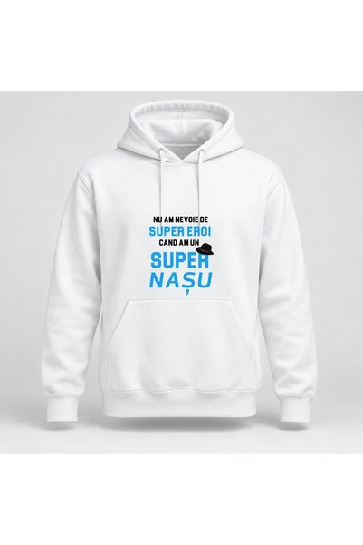 Fabricacucadouri.ro Hanorac personalizat Nu am nevoie de super eroi, cand am ...