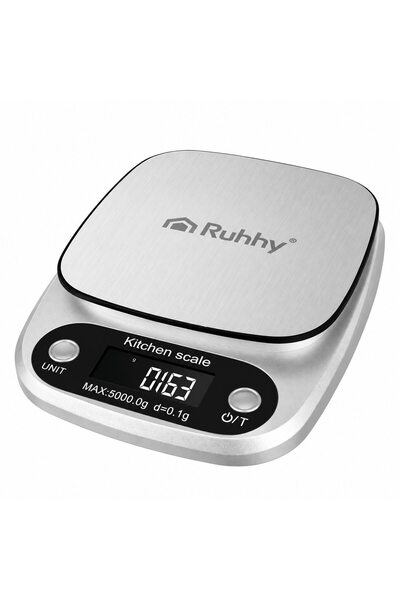 Ruhhy Digital Kitchen Scale, high precision 0.1 g, capacity 5 kg, Tare functi...
