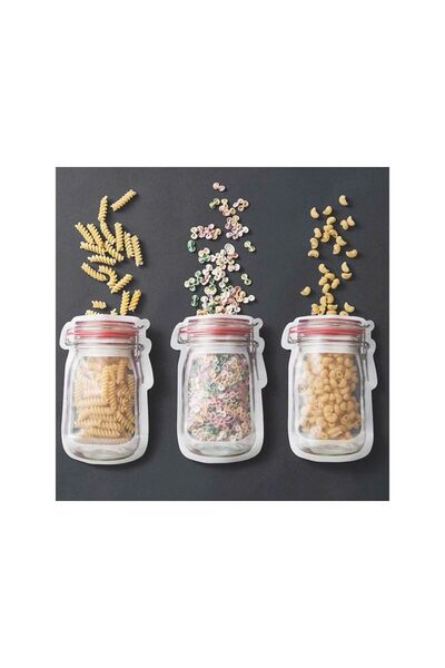 Jumbo Pungi de Depozitare Recipiente Reutilizabile 0.5-1L - 6buc
