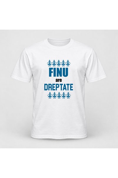 Fabricacucadouri.ro Tricou personalizat Finu are dreptate, motive traditionale