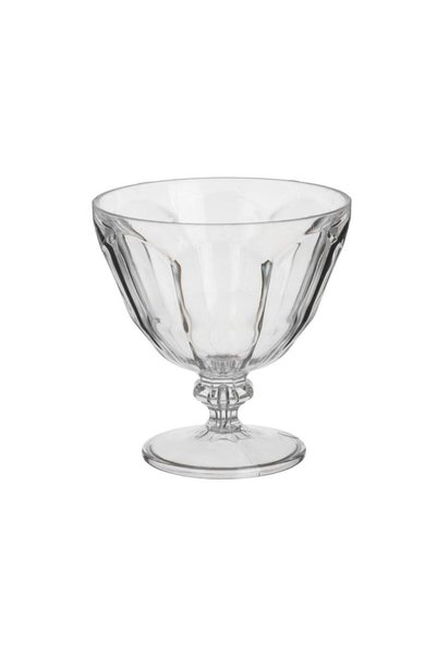 Jumbo Bol din Plastic Transparent cu Picior pentru Inghetata 300ml