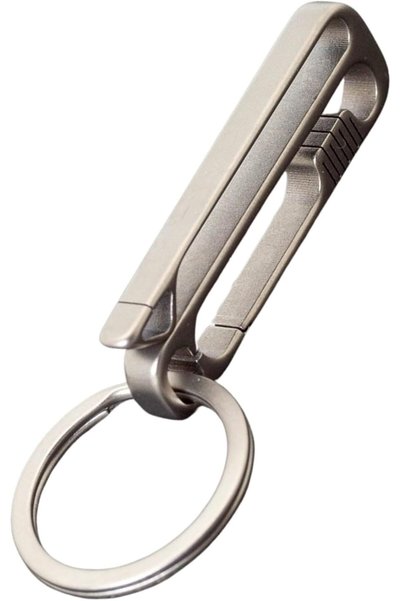 GENERAL Premium Titanium Carabiner Keychain and Keyring - Bottle Opener Keych...