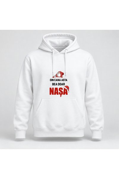 Fabricacucadouri.ro Hanorac personalizat Din cana asta bea doar nasa, model c...