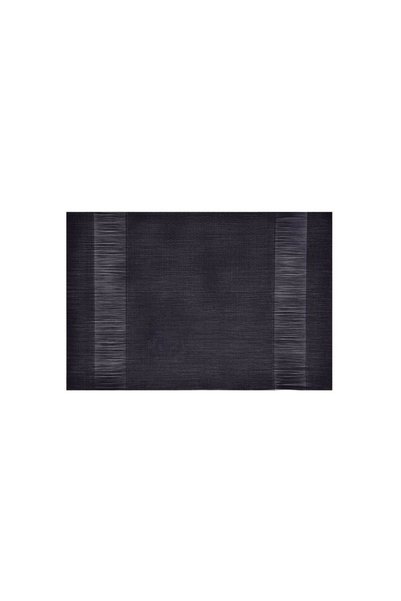 Jumbo Suport Farfurii PVC Negru Dungi Perferoate 45x30cm