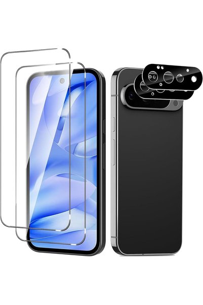 Aookay [2+2] For Google Pixel 11 Pro XL Screen Protector: 2 Pack Tempered Gla...