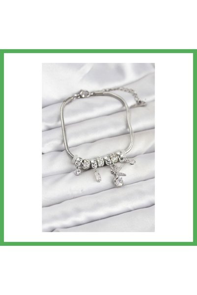 Nur store Çanta Brass Silver Color Tinkerbell Charm Women's Bracelet Bezoss