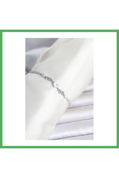 Nur store Çanta سوار نسائي من النحاس الفضي اللون على شكل زهرة من طراز سو مول ...